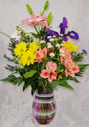 Lavender Plaid Mother's Day Bouquet 