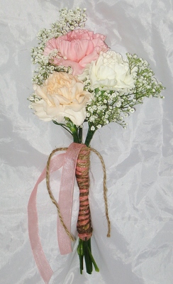 Sweet and Rustic Bridesmaid Bouquet from Aladdin's Floral in Idaho Falls