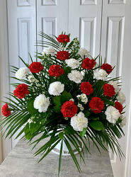 Red and White Classic Basket from Aladdin's Floral in Idaho Falls
