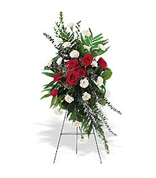 Red and White Easel