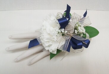 Carnation Wrist Corsage from Aladdin's Floral in Idaho Falls