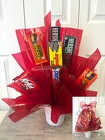 Bright Candy Bar Bouquet from Aladdin's Floral in Idaho Falls