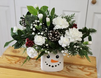 Sparkling Snowman from Aladdin's Floral in Idaho Falls