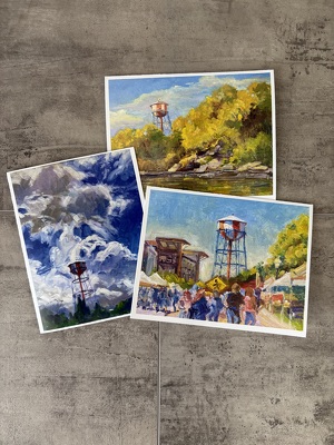 Water Tower Card from Aladdin's Floral in Idaho Falls