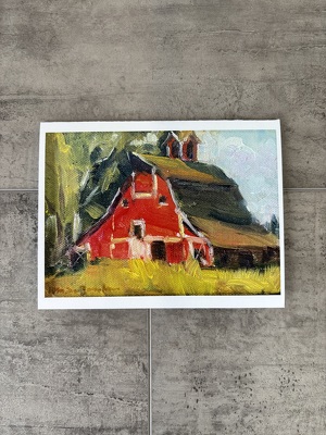 Red Barn Card from Aladdin's Floral in Idaho Falls