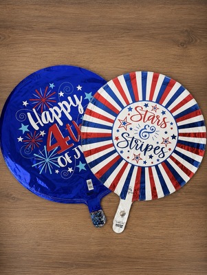 Happy 4th of July Mylar Balloon from Aladdin's Floral in Idaho Falls