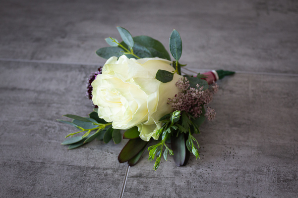White Rose Boutonniere from Aladdin's Floral in Idaho Falls