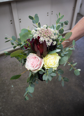 Blushing Bridesmaid's Bouquet from Aladdin's Floral in Idaho Falls