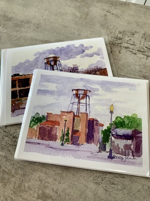 Water Tower Card from Aladdin's Floral in Idaho Falls