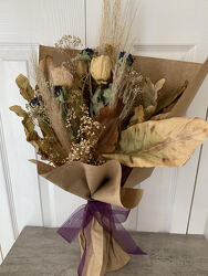 Purple and Pampas from Aladdin's Floral in Idaho Falls