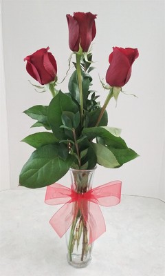 Three Red Roses from Aladdin's Floral in Idaho Falls