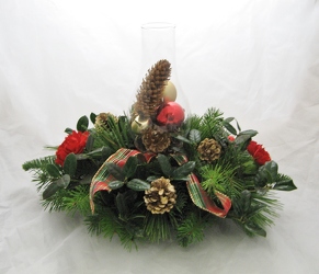 Yuletide Centerpiece from Aladdin's Floral in Idaho Falls